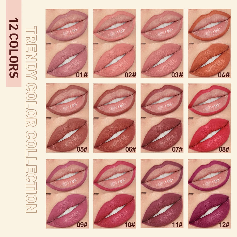 QIBEST Matte Lip Liner Pencil