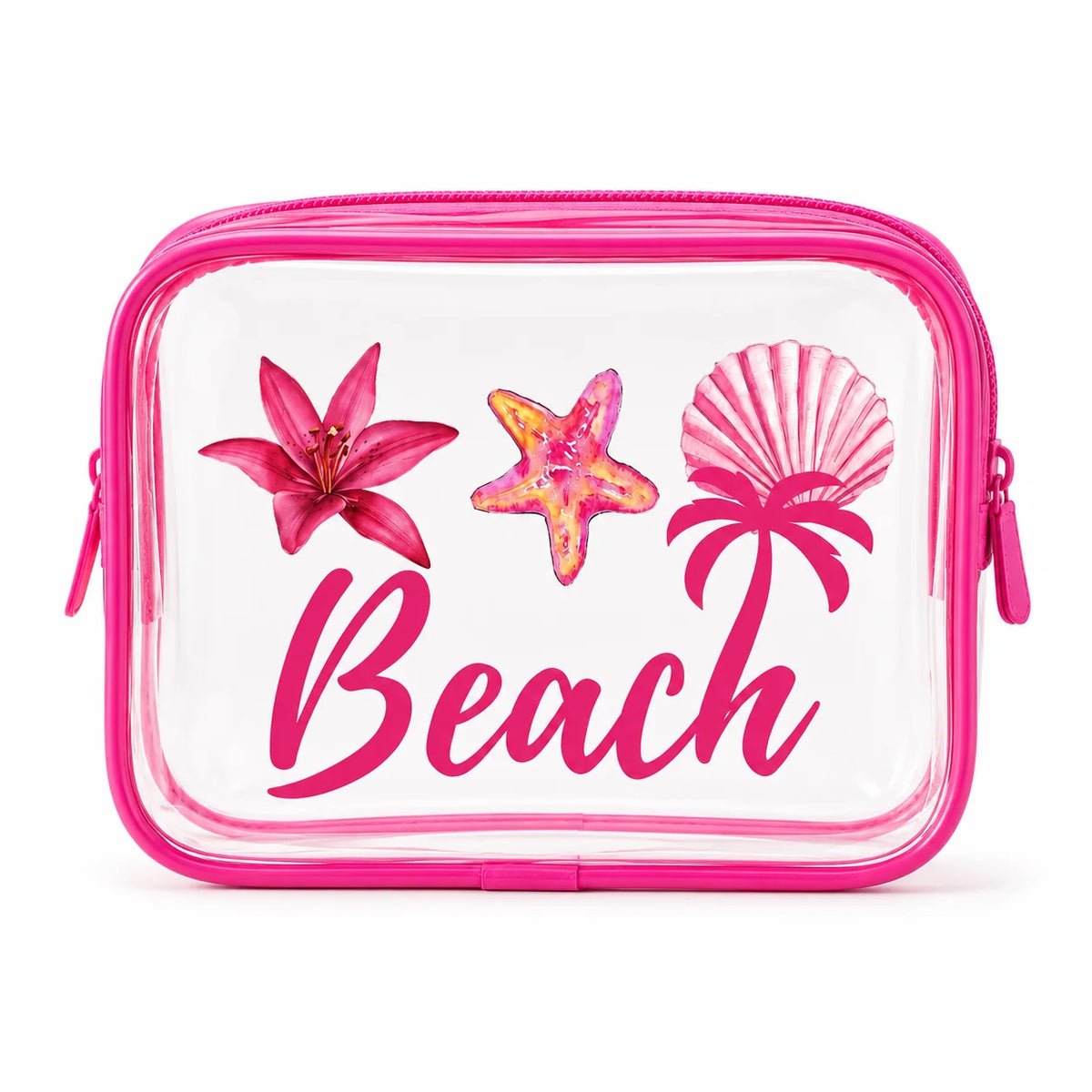 Clear PVC Beach Makeup Bag