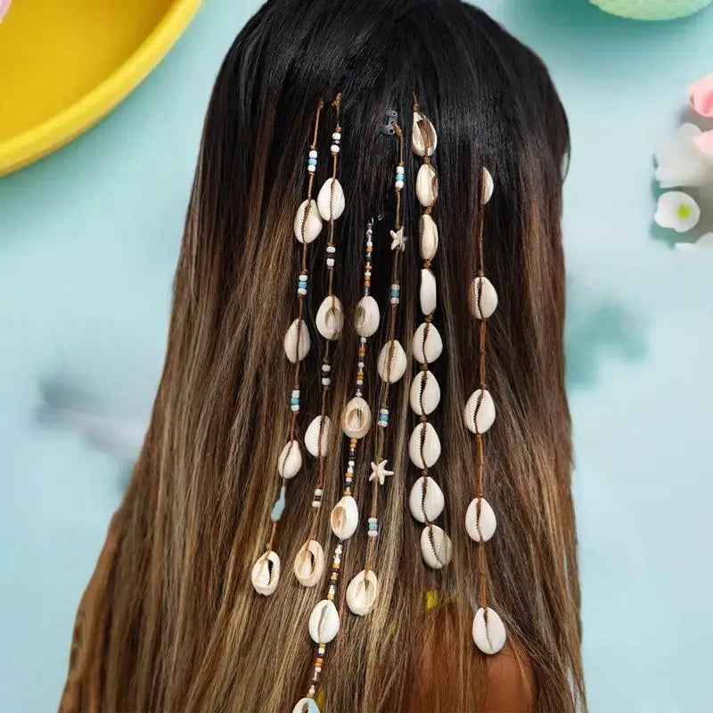 Boho Shell Bead Hair Extension