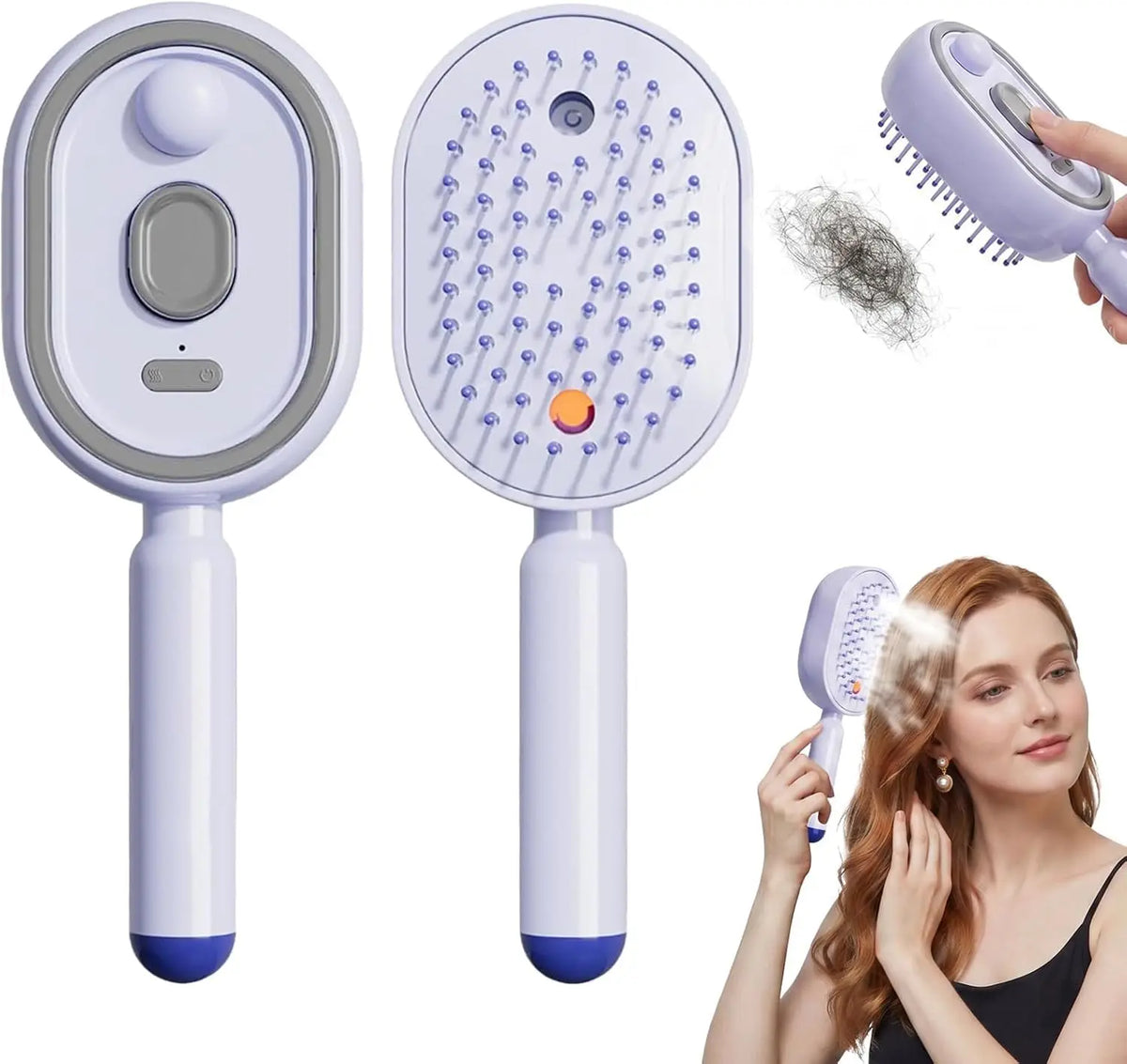 Steam Massage Hair Straightening Brush