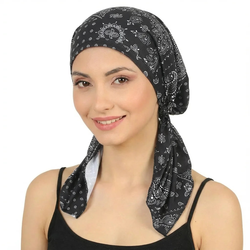 Muslim Pre-Tied Turban Chemo Cap