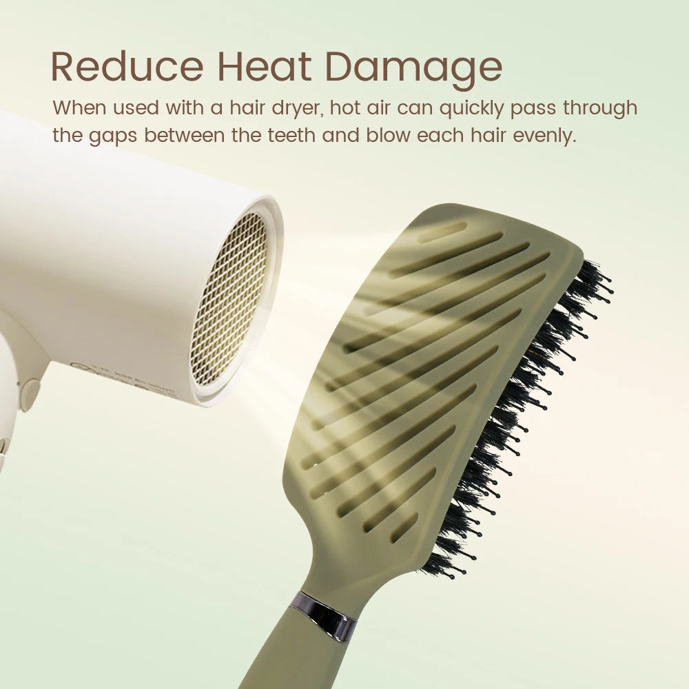 Boar Bristle Detangling Hair Comb