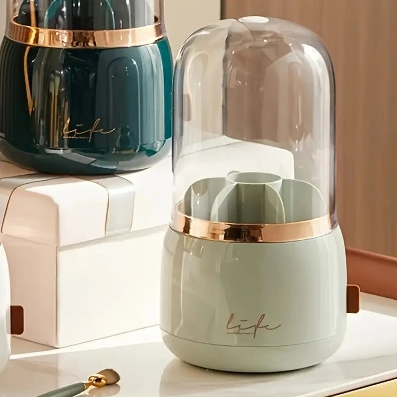 Rotating Dustproof Brush Storage Bucket