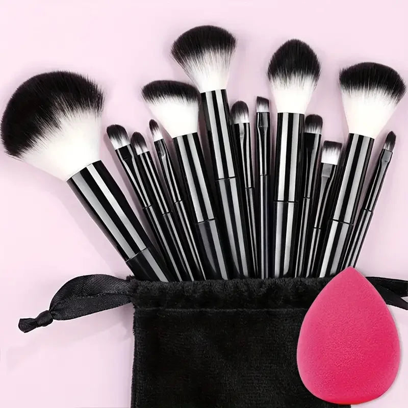 13Pc Foundation Eyeshadow Brush Set