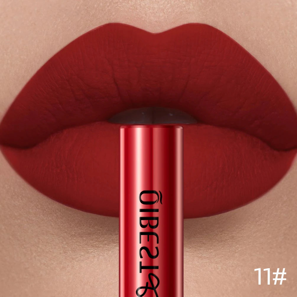 QIBEST Red Matte Lip Gloss