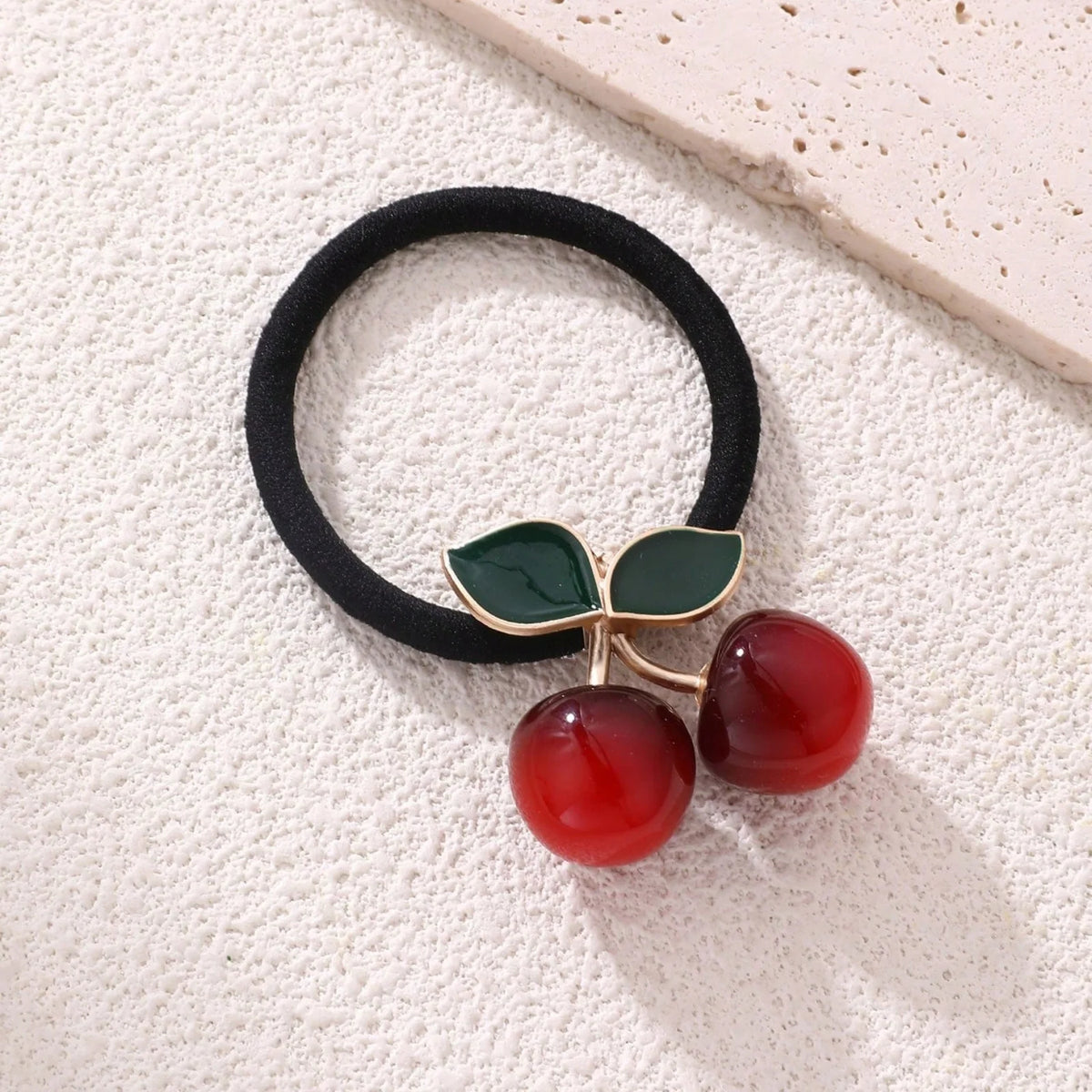 Cherry Pendant Metal Hair Hoop