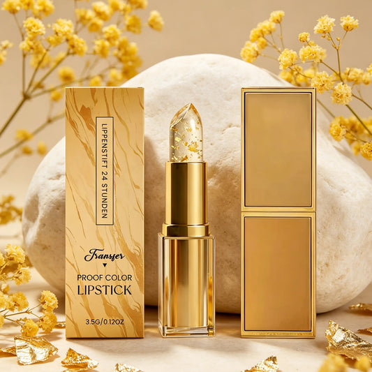 Gold Foil Color-Changing Lipstick