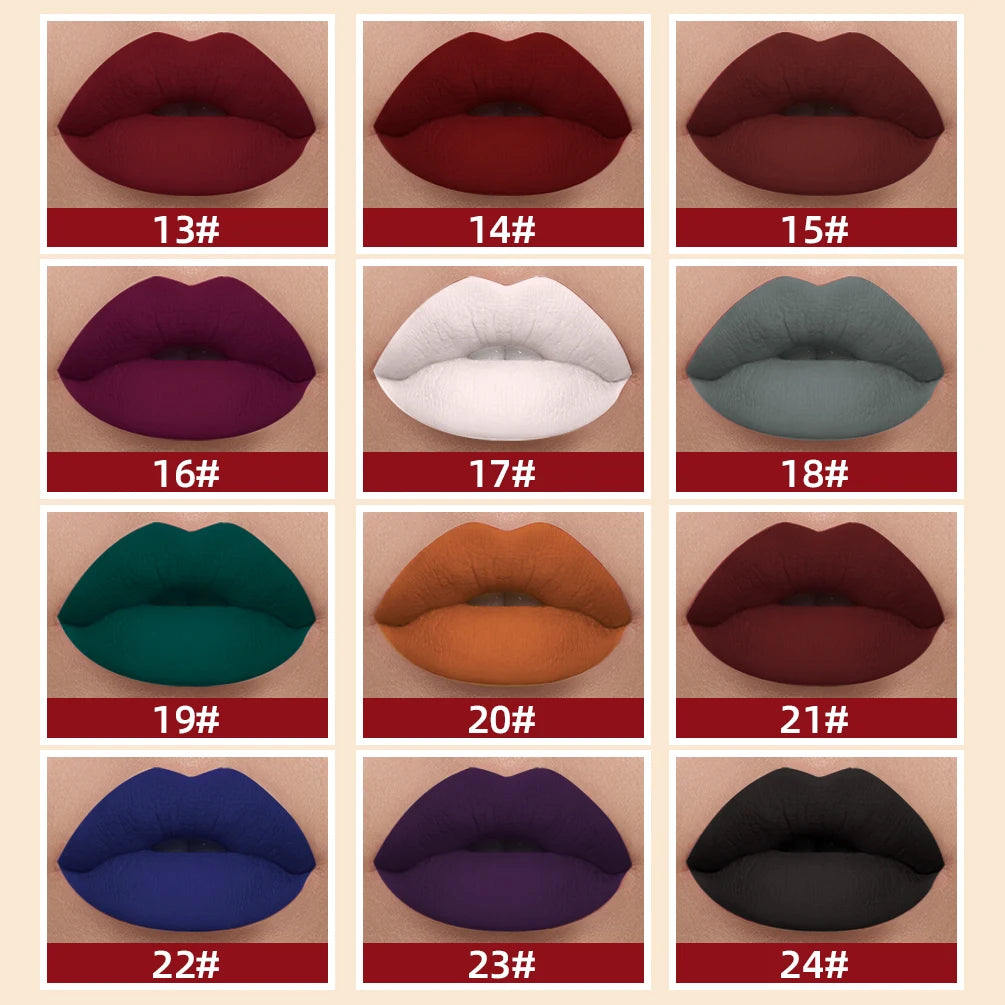 QIBEST Red Matte Lip Gloss