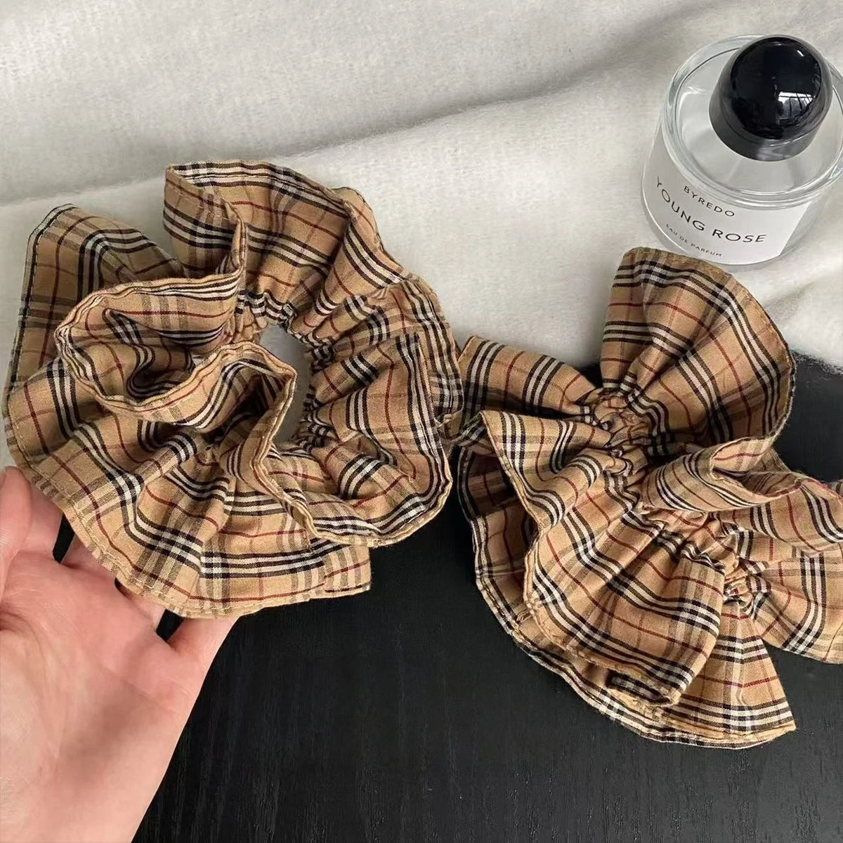 Plaid Slim Waist Scrunchie