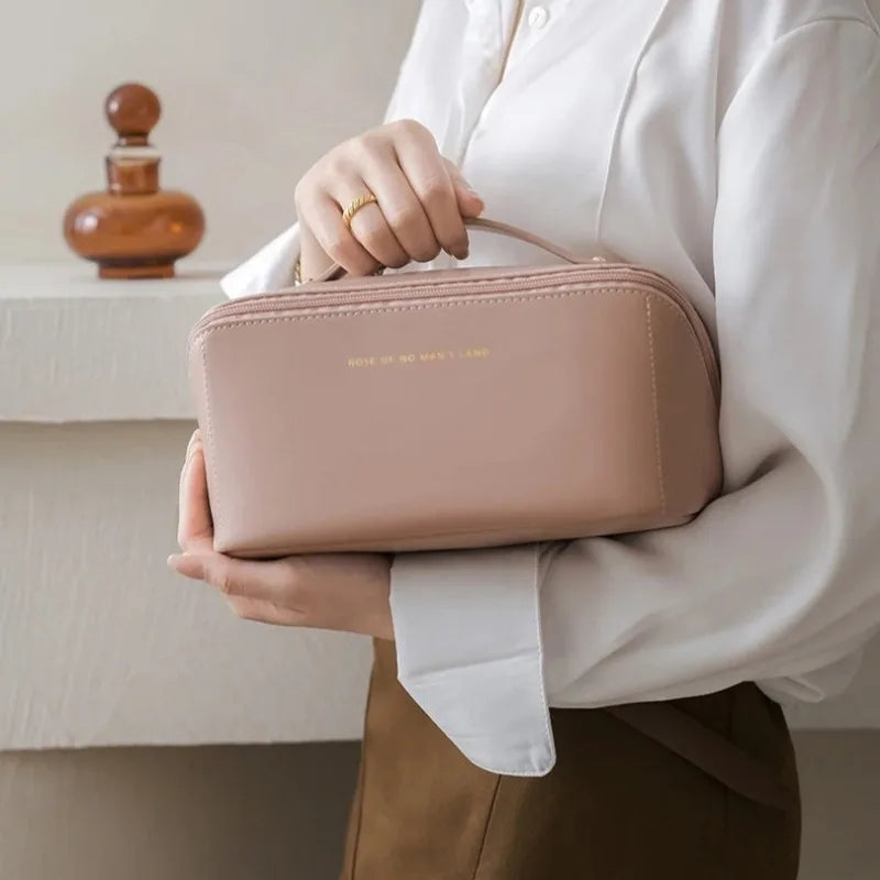 PU Leather Travel Wash Bag