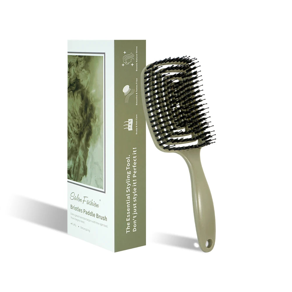 Boar Bristle Detangling Hair Comb