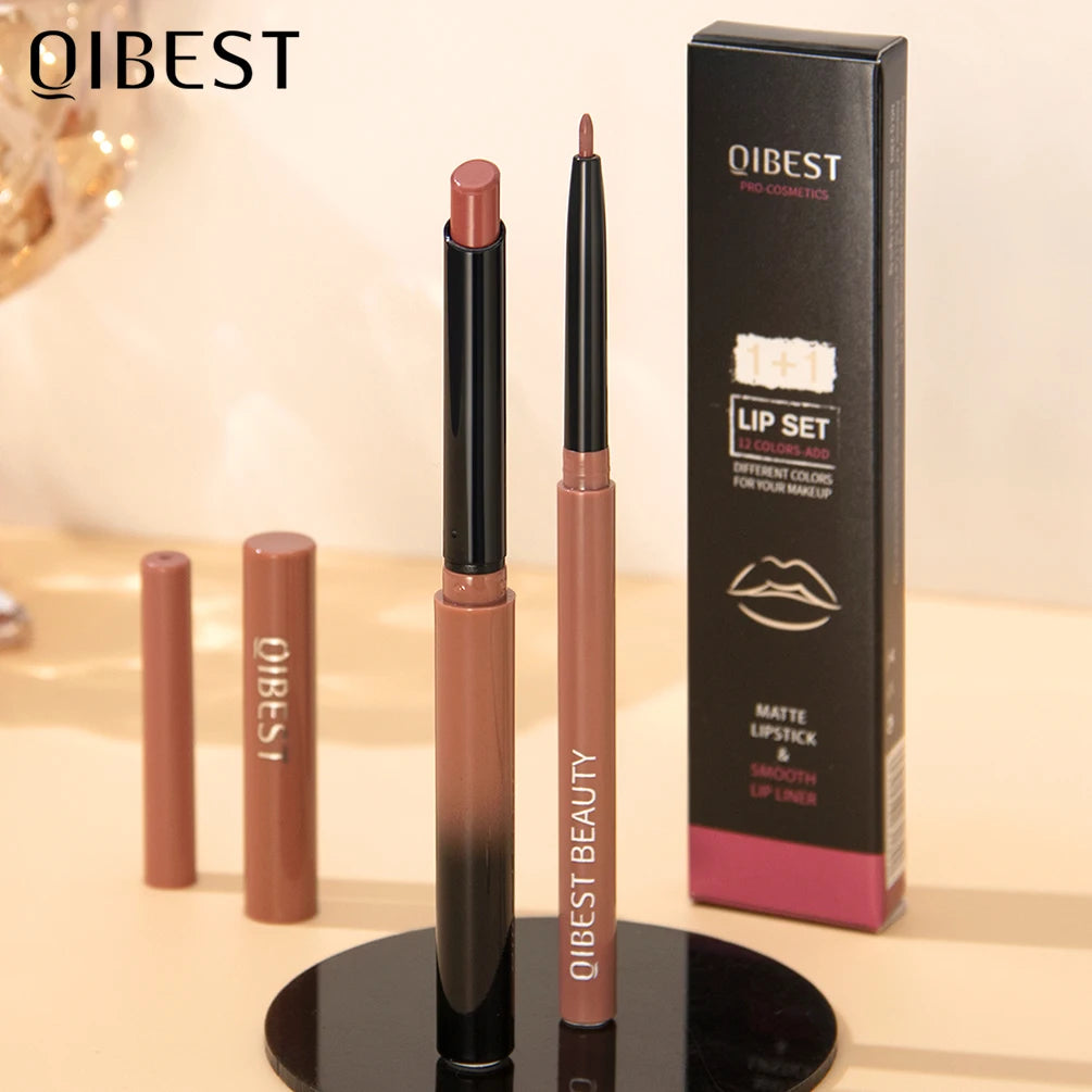 QIBEST Matte Lip Liner Pencil