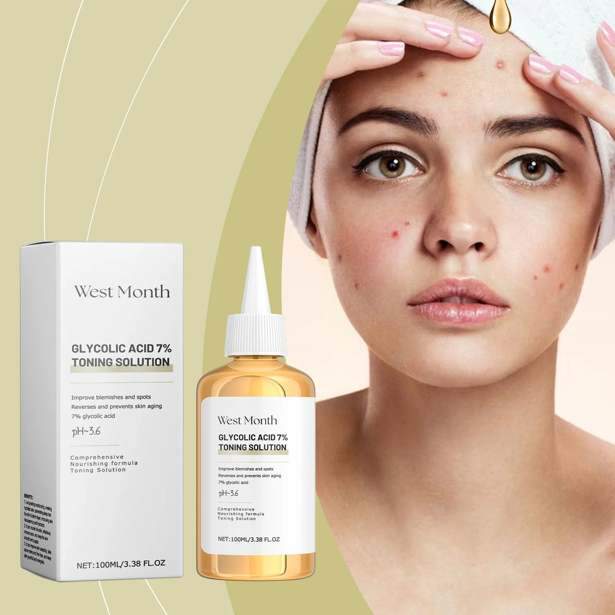 West & Month Glycolic Acne Toner