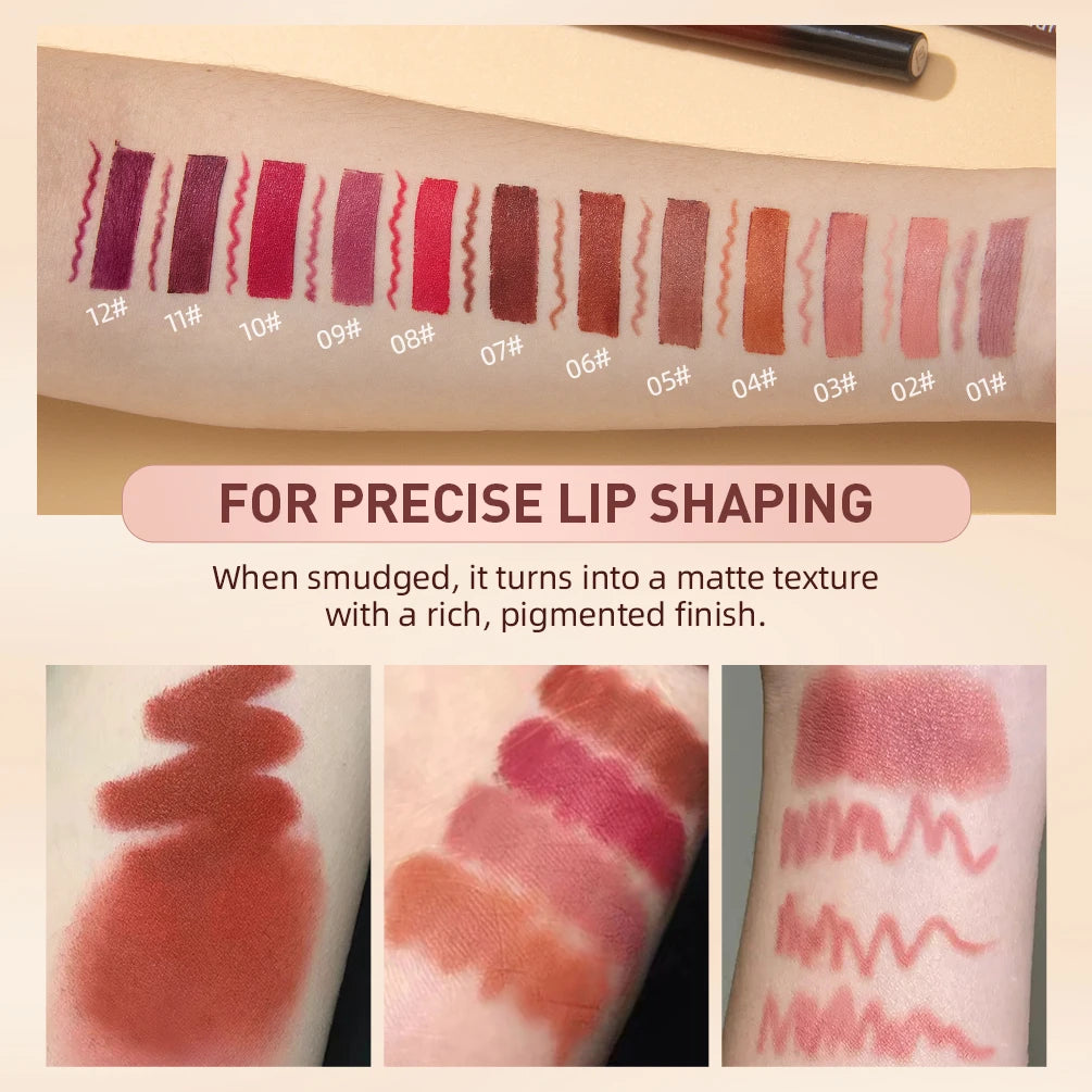 QIBEST Matte Lip Liner Pencil