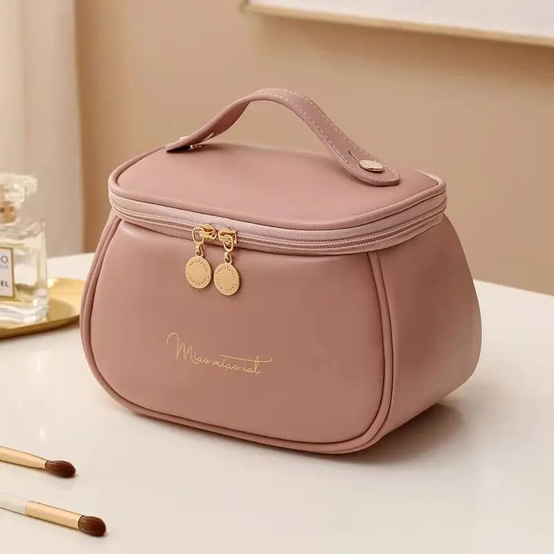 Waterproof PU Leather Wash Bag
