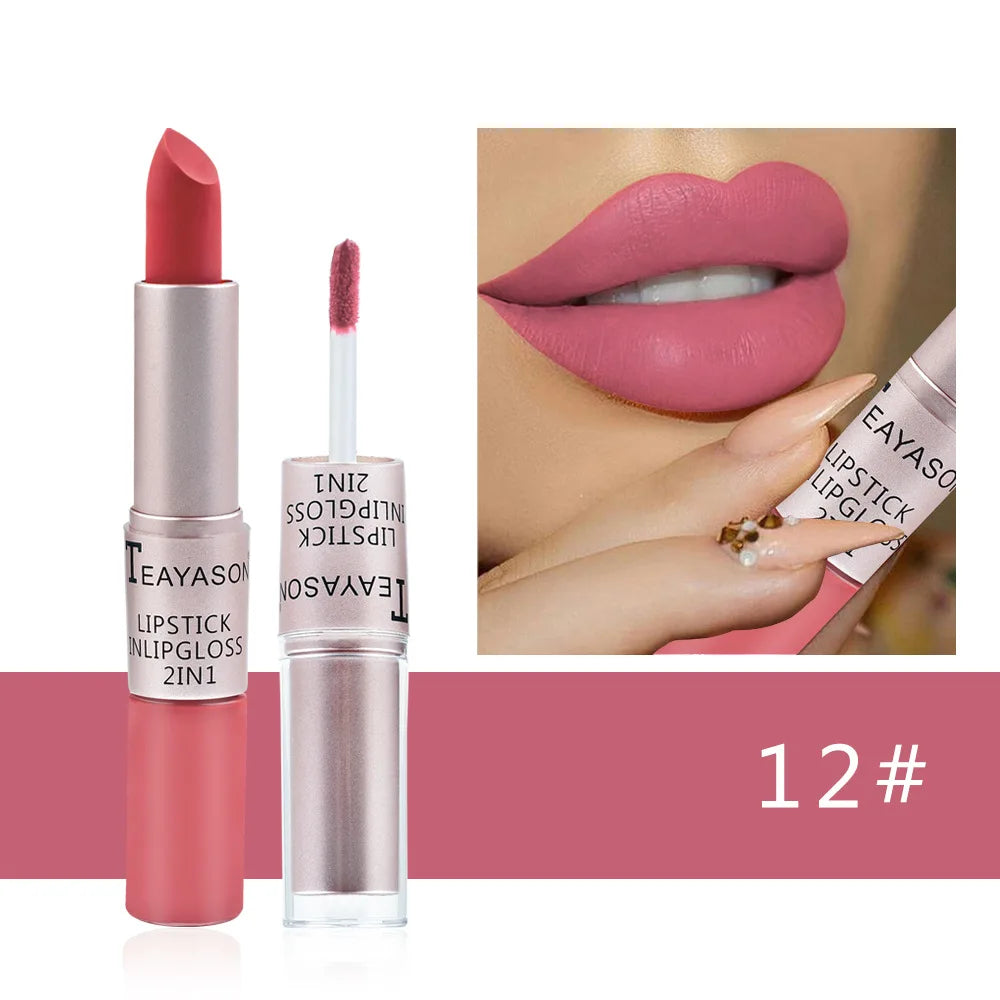 Pink 2-in-1 Lip Tint Gloss