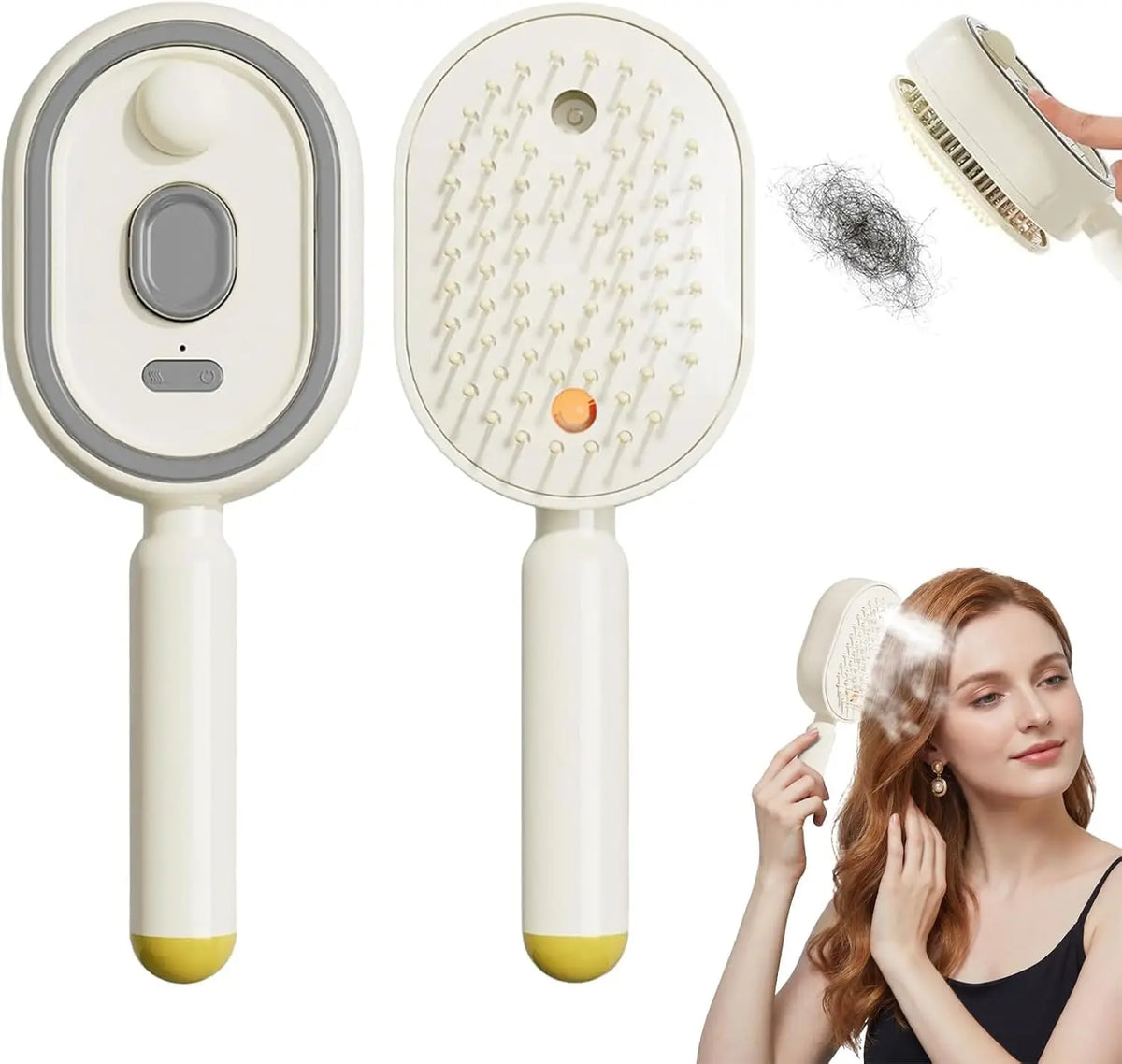 Steam Massage Hair Straightening Brush