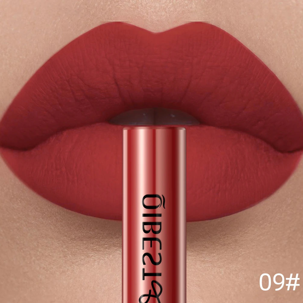 QIBEST Red Matte Lip Gloss