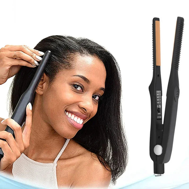 Mini Ceramic Straightener Curling Iron
