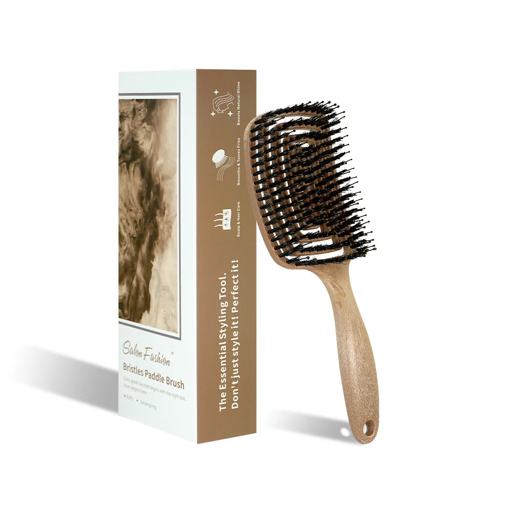Boar Bristle Detangling Hair Comb