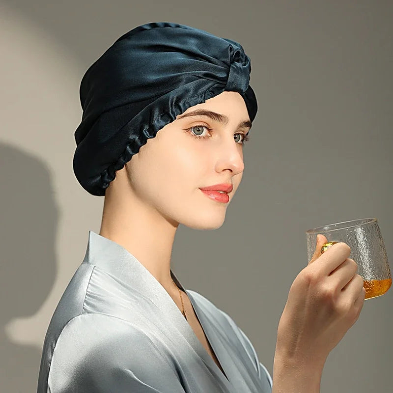 Mulberry Silk Sleep Bonnet Cap