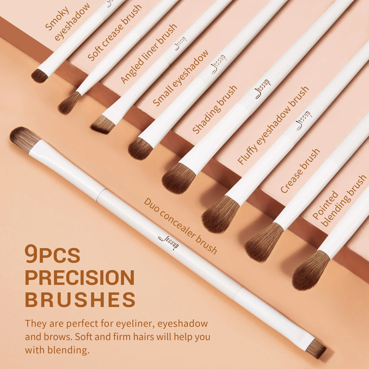 Jessup Synthetic Makeup Brush Set