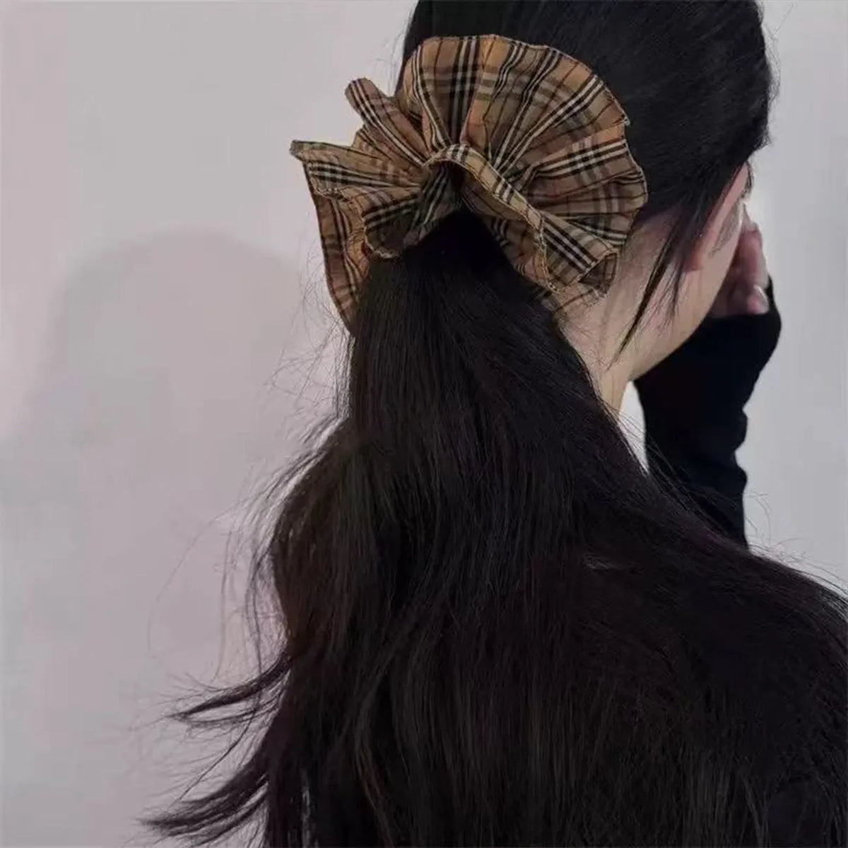 Plaid Slim Waist Scrunchie