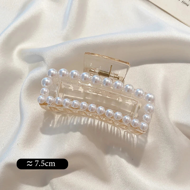 Big Pearl Claw Hair Clip