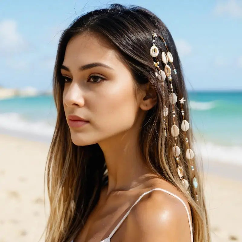 Boho Shell Bead Hair Extension