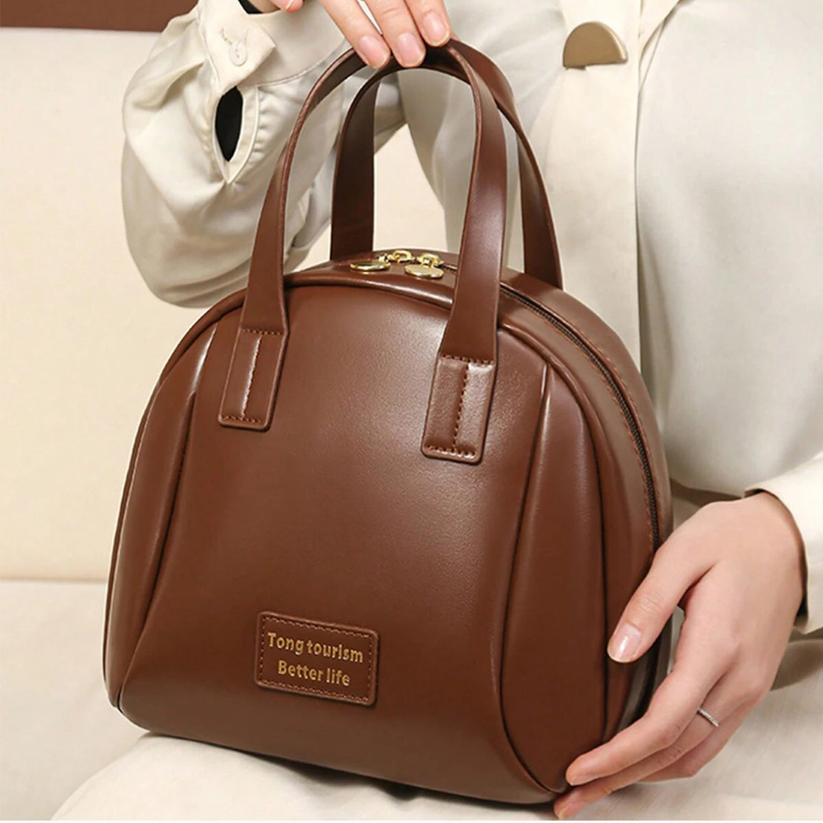 PU Business Travel Makeup Bag