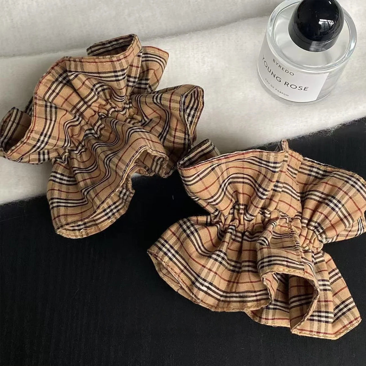 Plaid Slim Waist Scrunchie