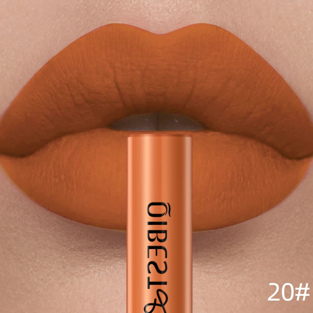 QIBEST Red Matte Lip Gloss