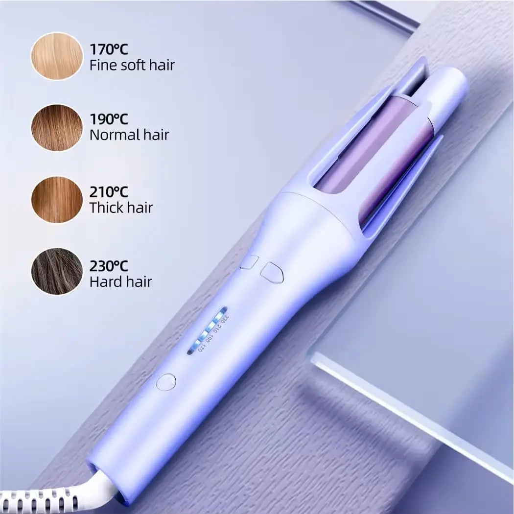 Auto-Rotating Anti-Scald Hair Curler