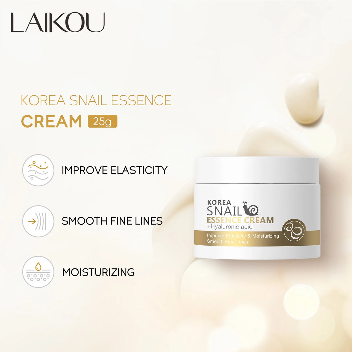 LAIKOU Snail Hyaluronic Face Cream