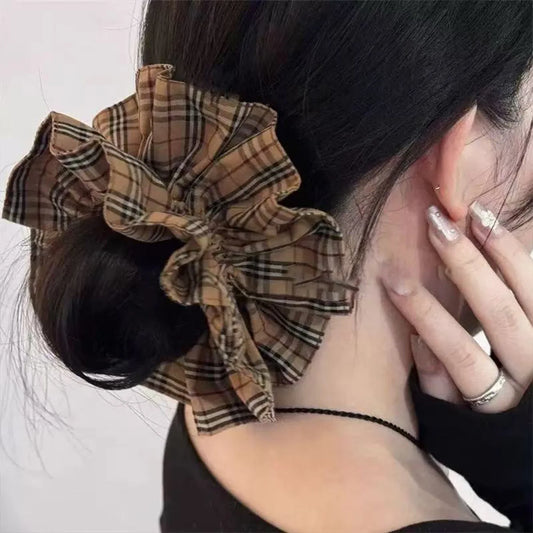 Plaid Slim Waist Scrunchie