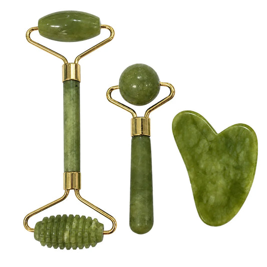 Jade Gua Sha Massage Tool Set