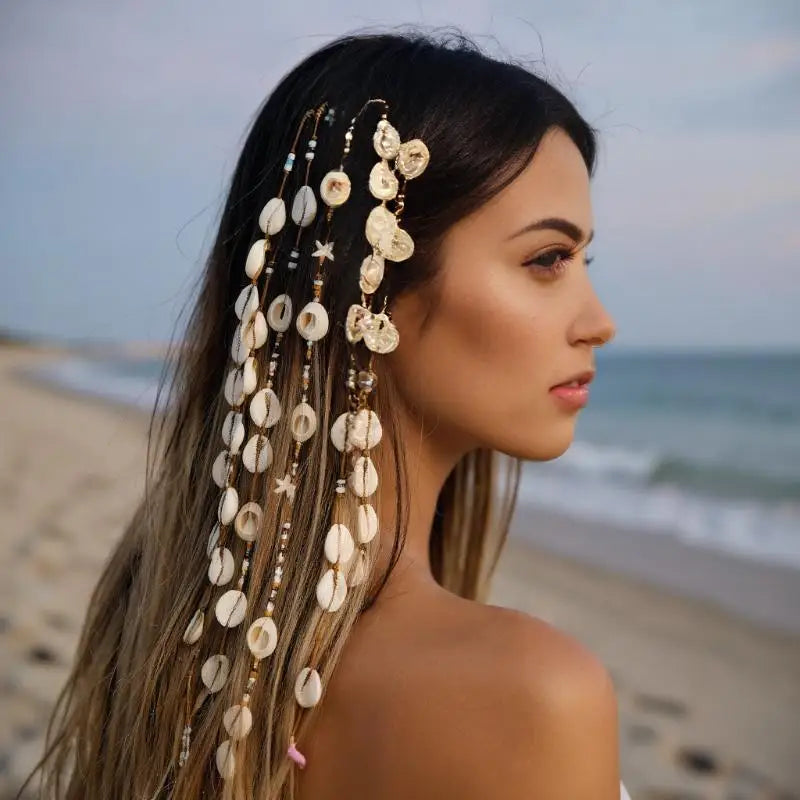 Boho Shell Bead Hair Extension