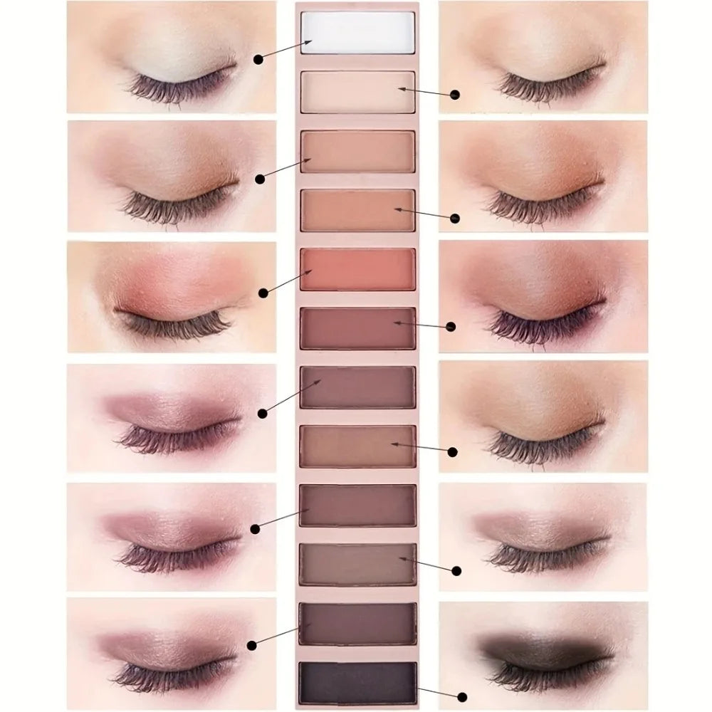 12-Color Matte Eyeshadow Palette