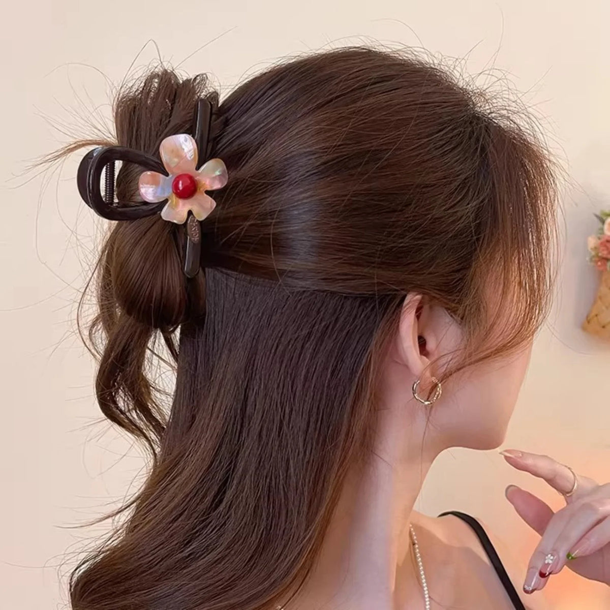 Large Flower Hair Claw Clip