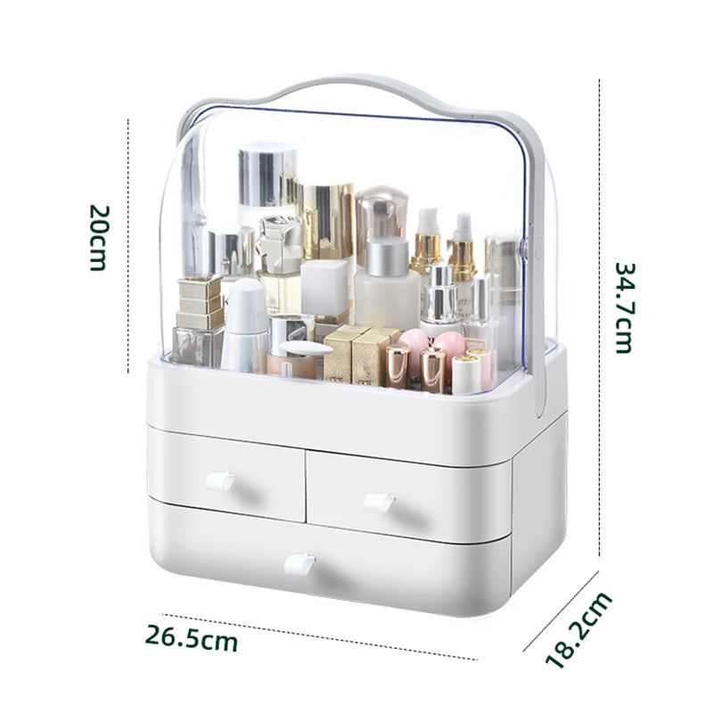 Desktop Makeup Organizer with Drawer