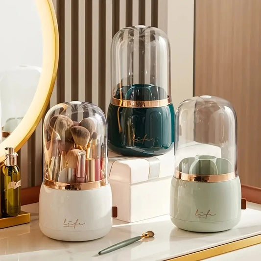 Rotating Dustproof Brush Storage Bucket