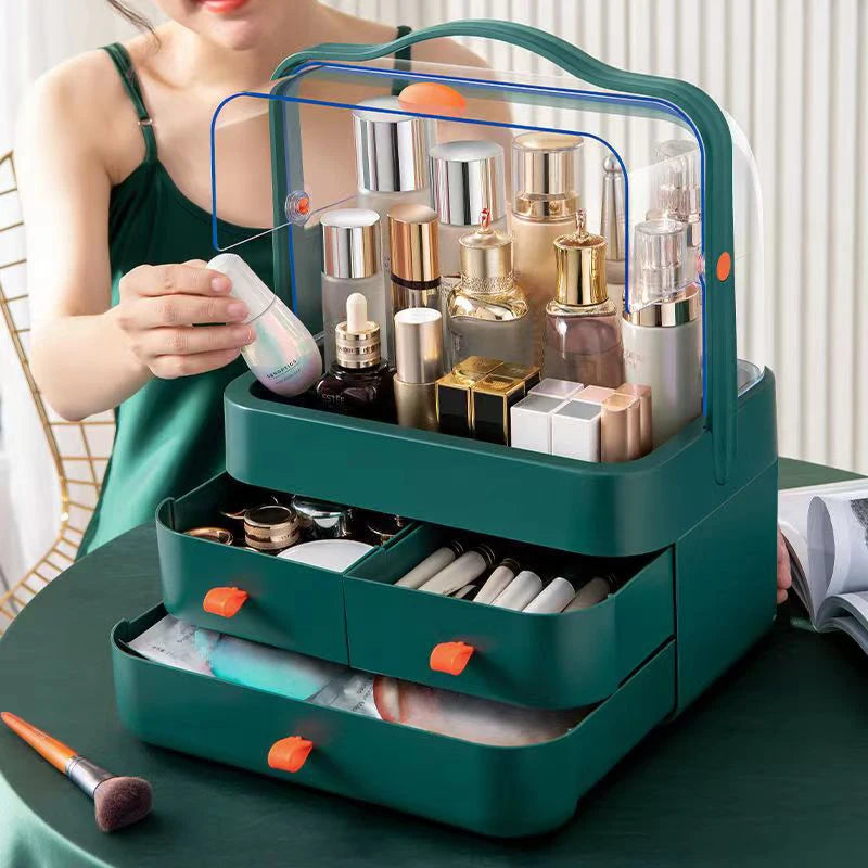 Desktop Makeup Organizer with Drawer