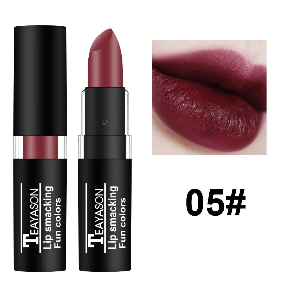 12-Color Matte Nude Lipstick Set