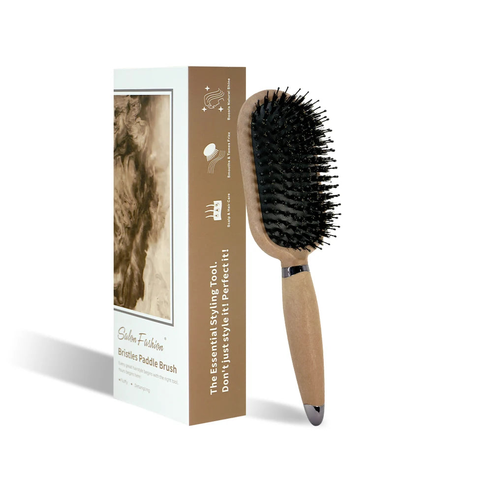 Boar Bristle Detangling Hair Comb