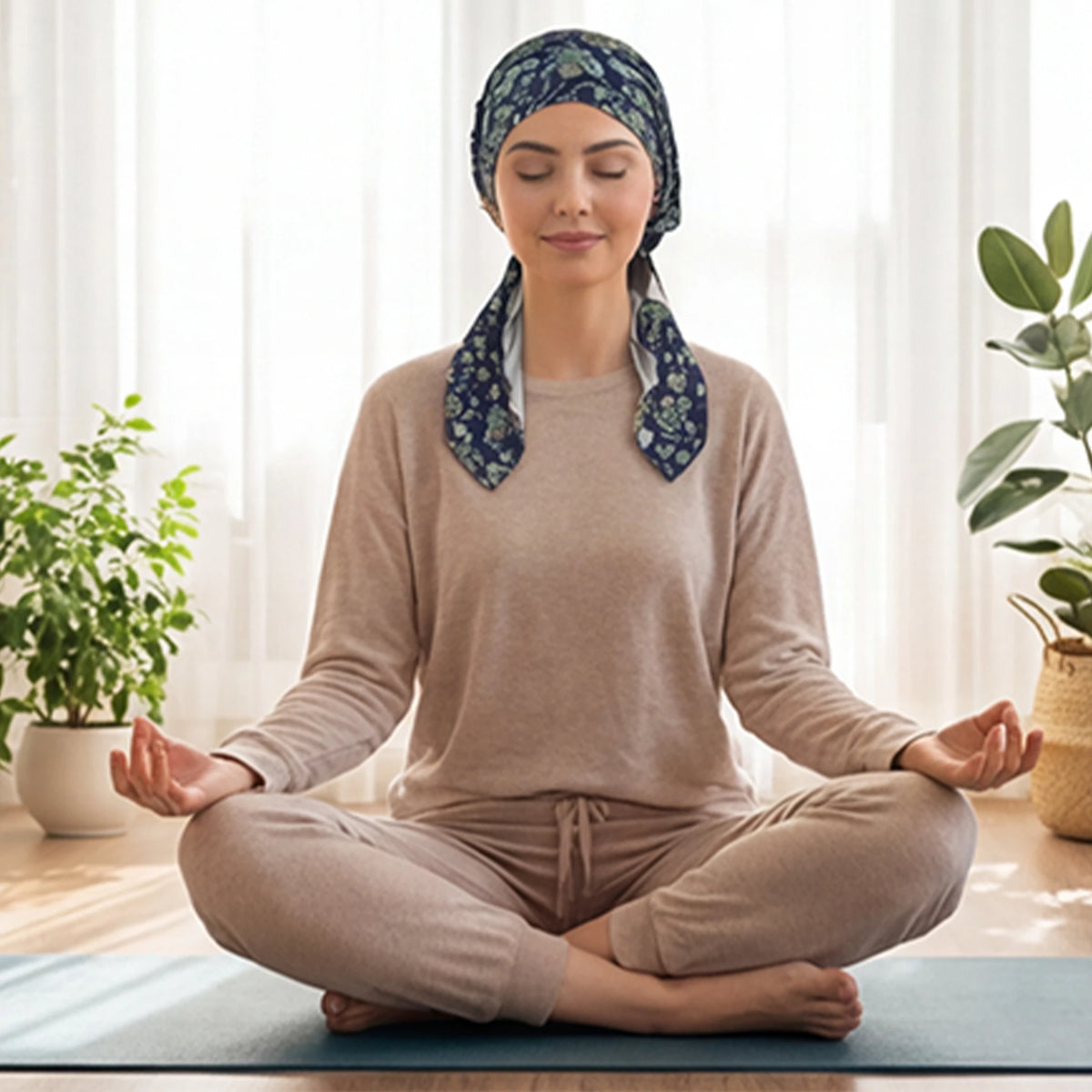 Muslim Pre-Tied Turban Chemo Cap