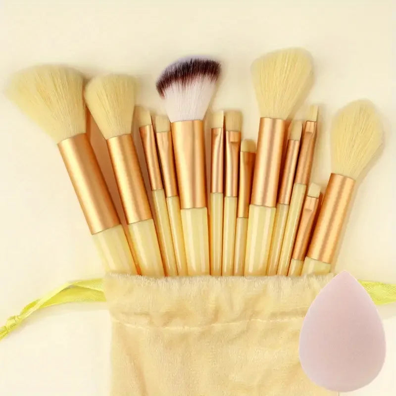 13Pc Foundation Eyeshadow Brush Set