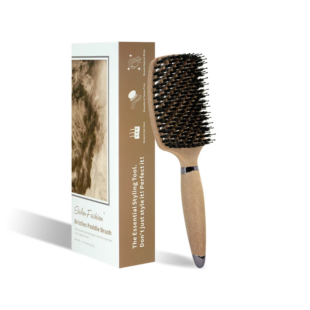 Boar Bristle Detangling Hair Comb
