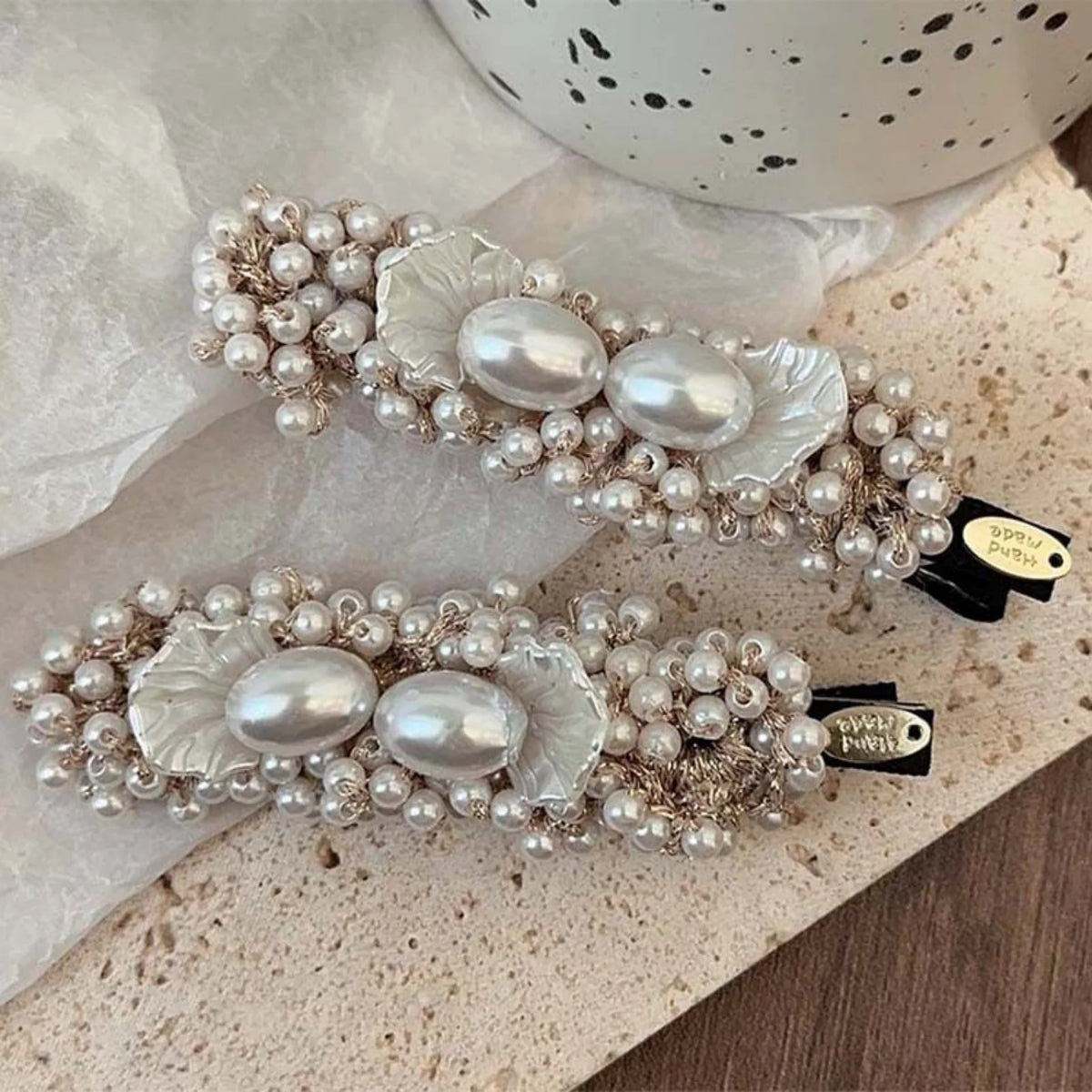 Vintage Pearl Side Hair Clip