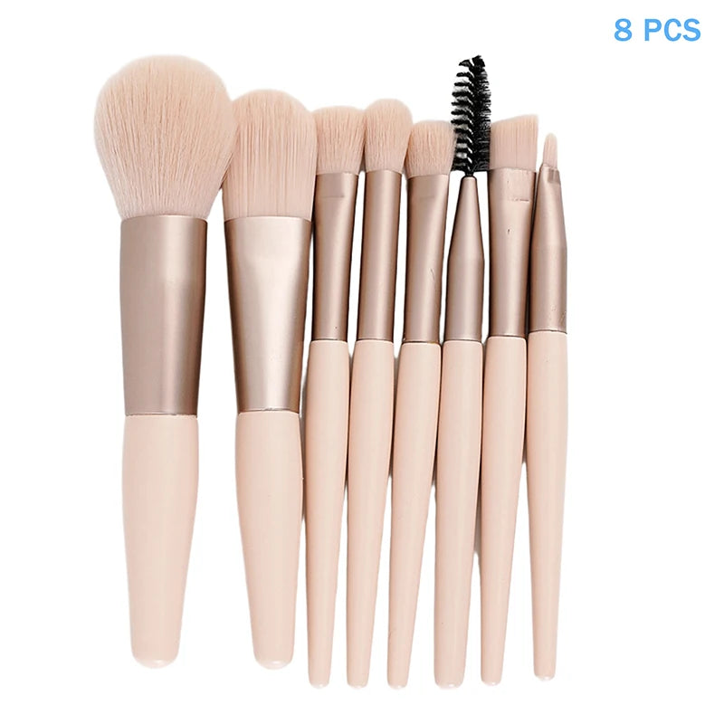 8/13Pc Fluffy Eyeshadow Brush Set