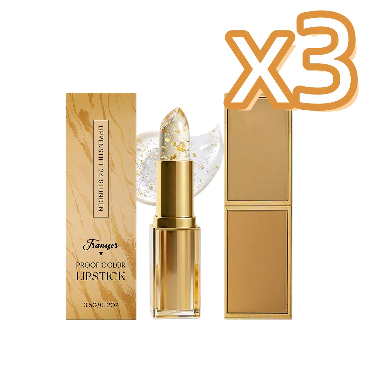 Gold Foil Color-Changing Lipstick